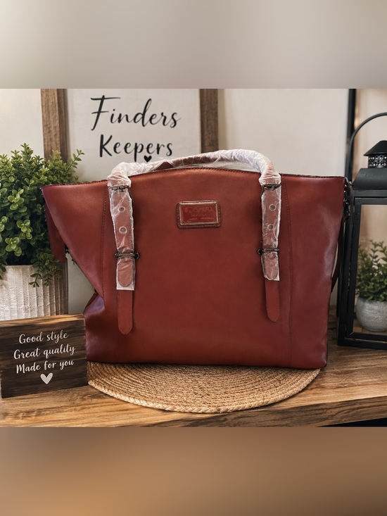 Mosiso Handbags - Mosiso Laptop New Tote Bag – Brown Faux Leather Business Shoulder Bag